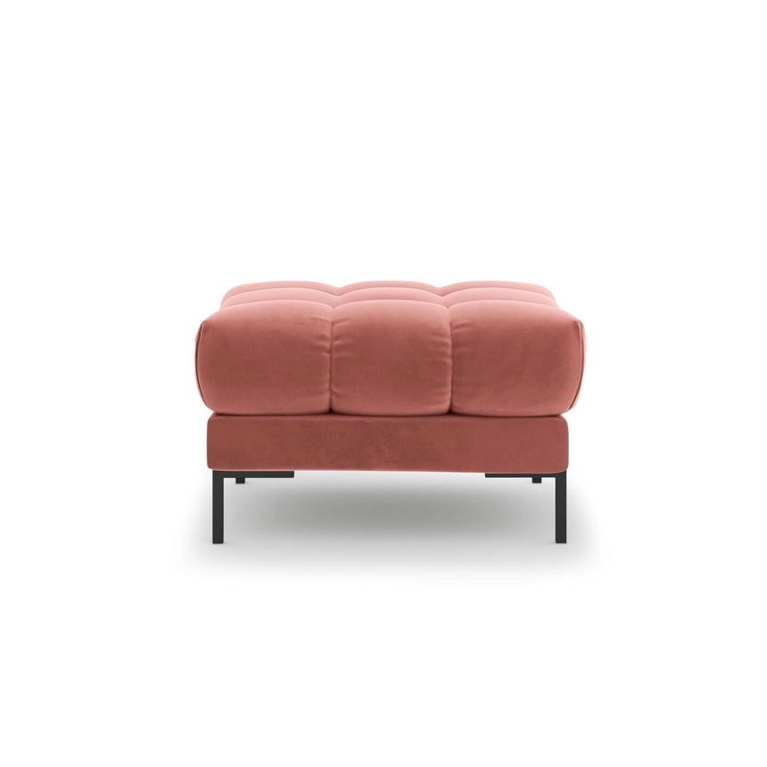 Bali Pouf aus Samt in Rosa (Bluvel 52), 60x60x41 cm von Cosmopolitan Design – Bild 4