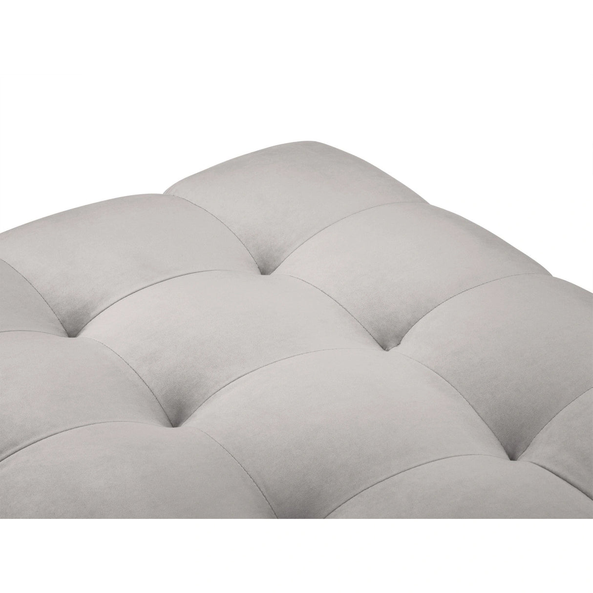 Bali Pouf aus Samt in Silber (Bluvel 03), 60x60x41 cm von Cosmopolitan Design – Bild 5