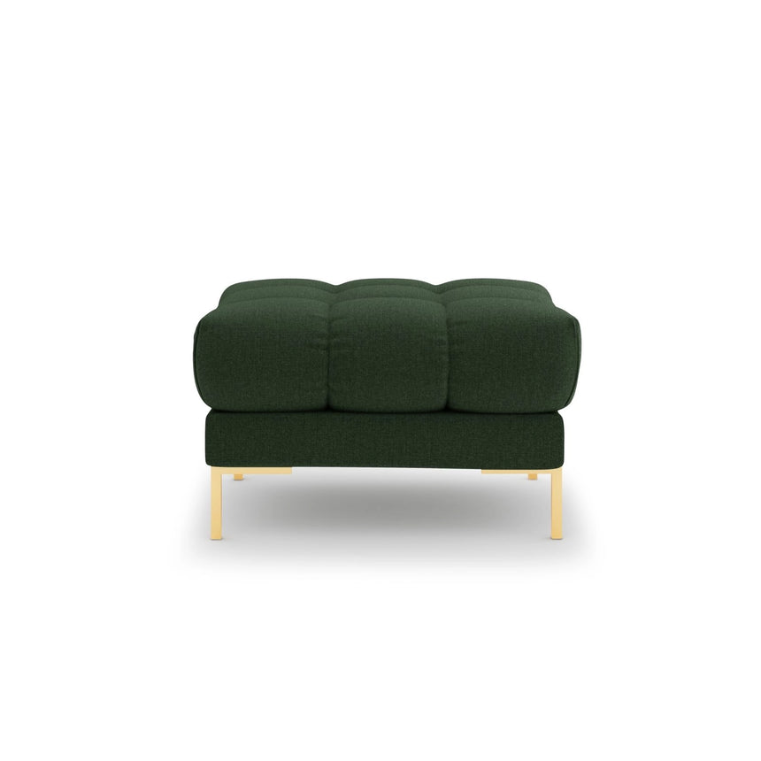 Bali Pouf aus Strukturierter Stoff in Dunkelgrün (Nea 78), 60x60x41 cm von Cosmopolitan Design – Bild 3