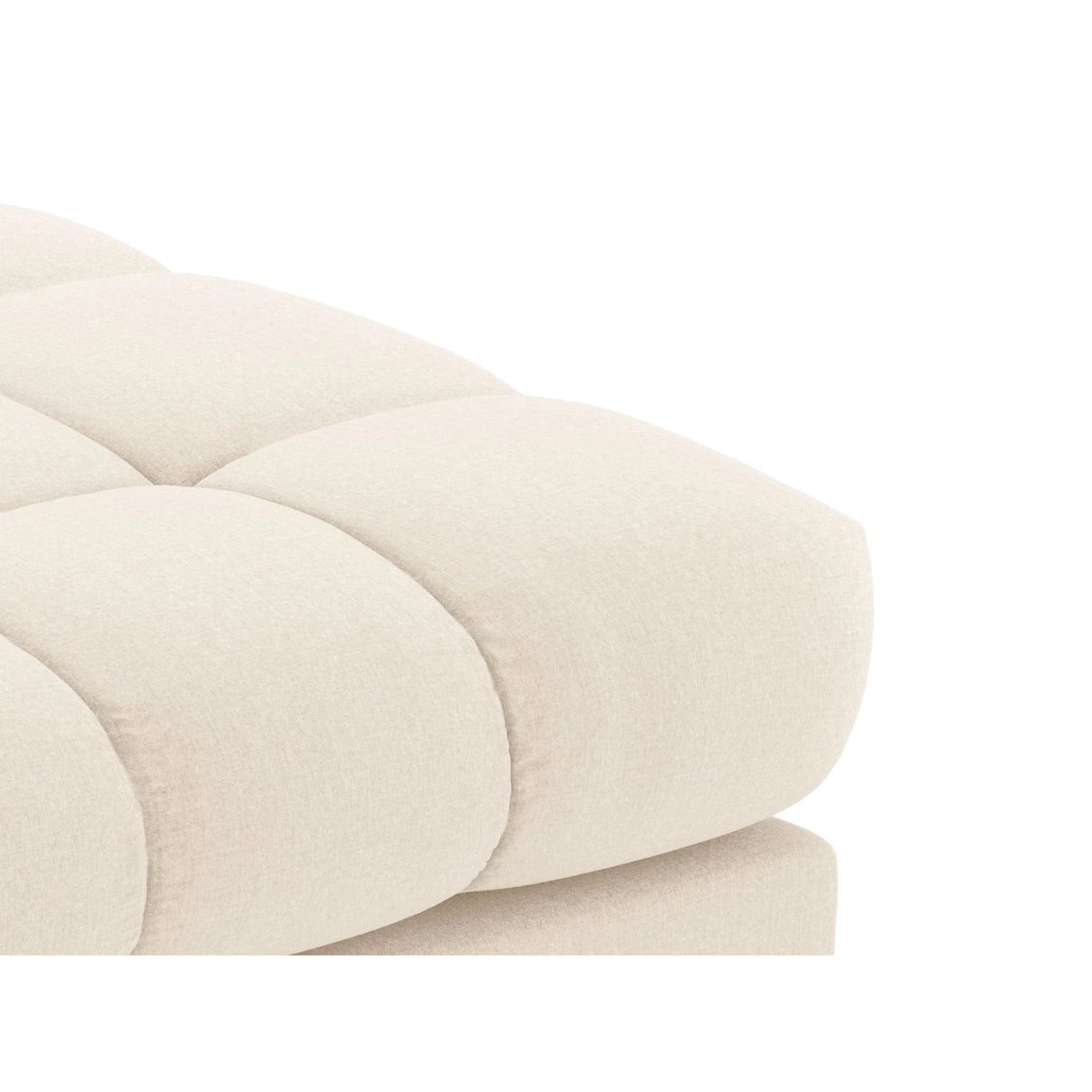 Bali Pouf aus Strukturierter Stoff in Hellbeige (Nea 23), 60x60x41 cm von Cosmopolitan Design – Bild 4