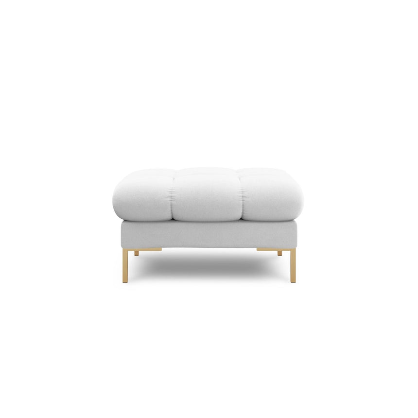 Bali Pouf aus Strukturierter Stoff in Hellgrau (Neve 80), 60x60x41 cm von Cosmopolitan Design – Bild 3