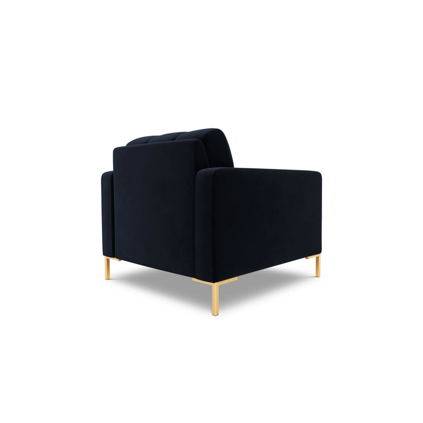 Bali Sessel aus Samt in Dunkelblau (Bluvel 89), 87x96x75 cm von Cosmopolitan Design – Bild 5