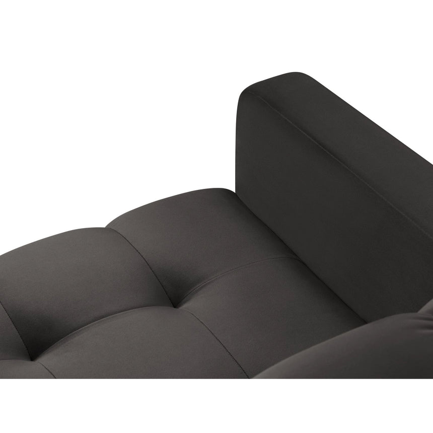 Bali Sessel aus Samt in Dunkelgrau (Bluvel 18), 87x96x75 cm von Cosmopolitan Design – Bild 6