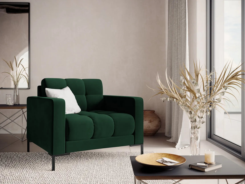 Bali Sessel aus Samt in Flaschengrün (Bluvel 78), 87x96x75 cm von Cosmopolitan Design – Bild 2
