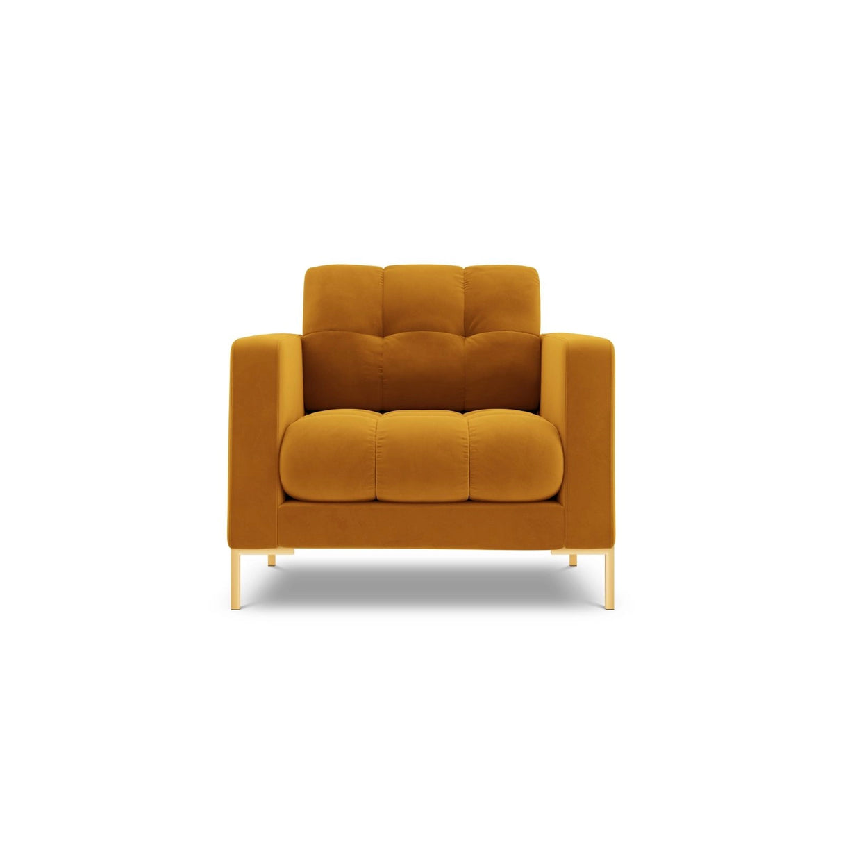 Bali Sessel aus Samt in Gelb (Bluvel 68), 87x96x75 cm von Cosmopolitan Design – Bild 1