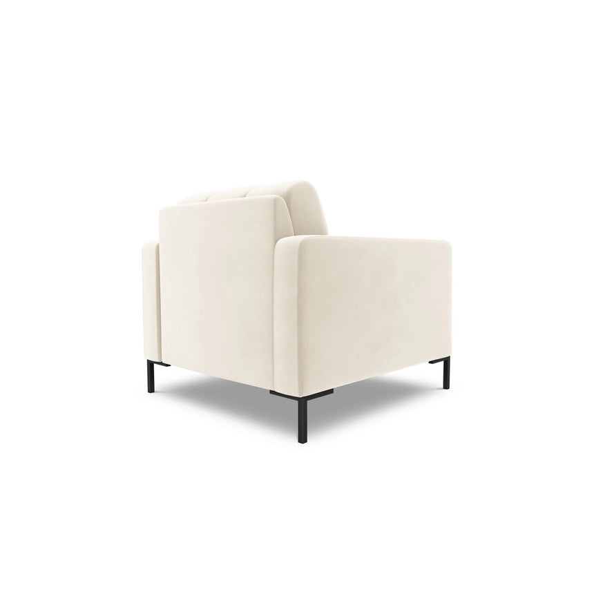 Bali Sessel aus Samt in Hellbeige (Bluvel 22), 87x96x75 cm von Cosmopolitan Design – Bild 5