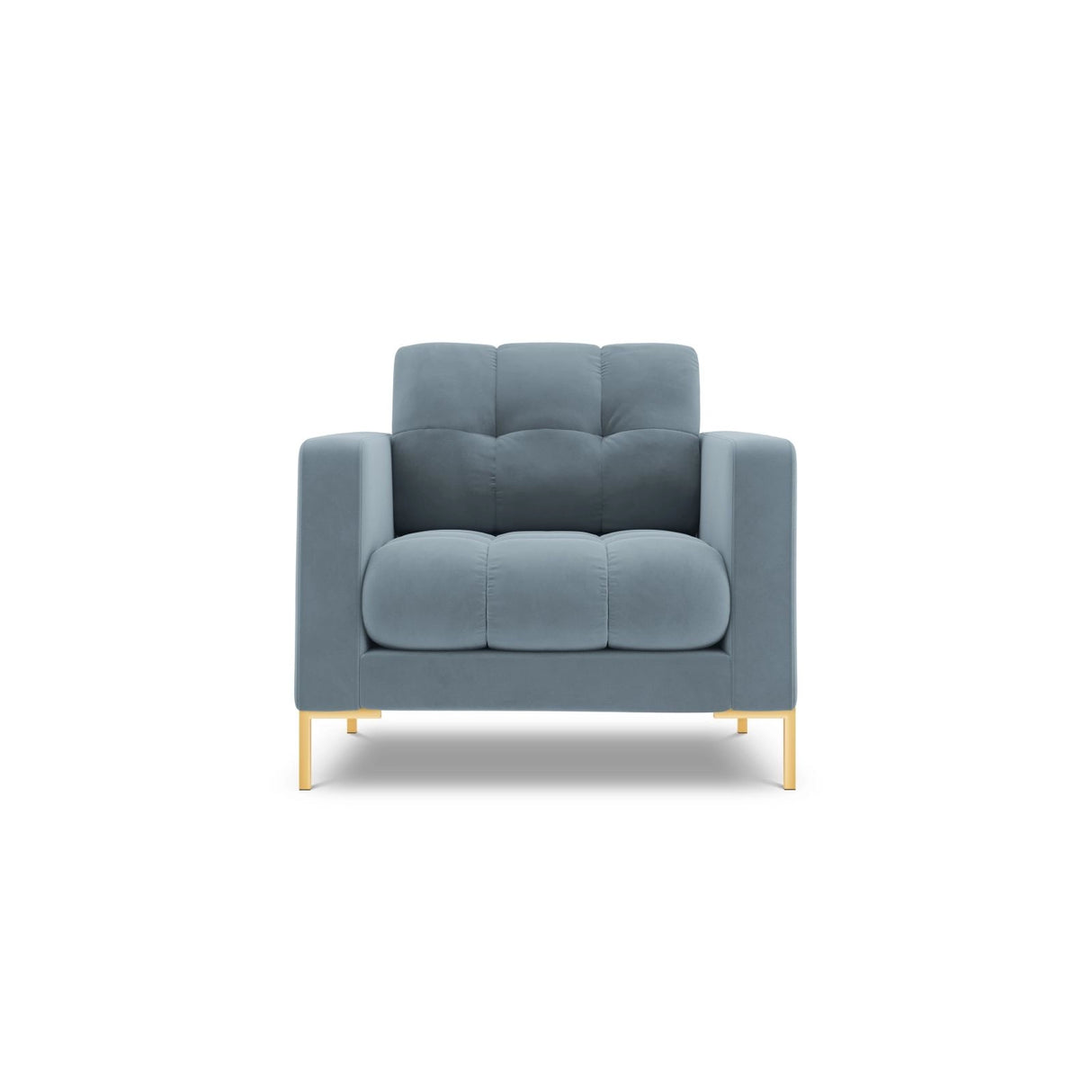 Bali Sessel aus Samt in Hellblau (Bluvel 06), 87x96x75 cm von Cosmopolitan Design – Bild 1