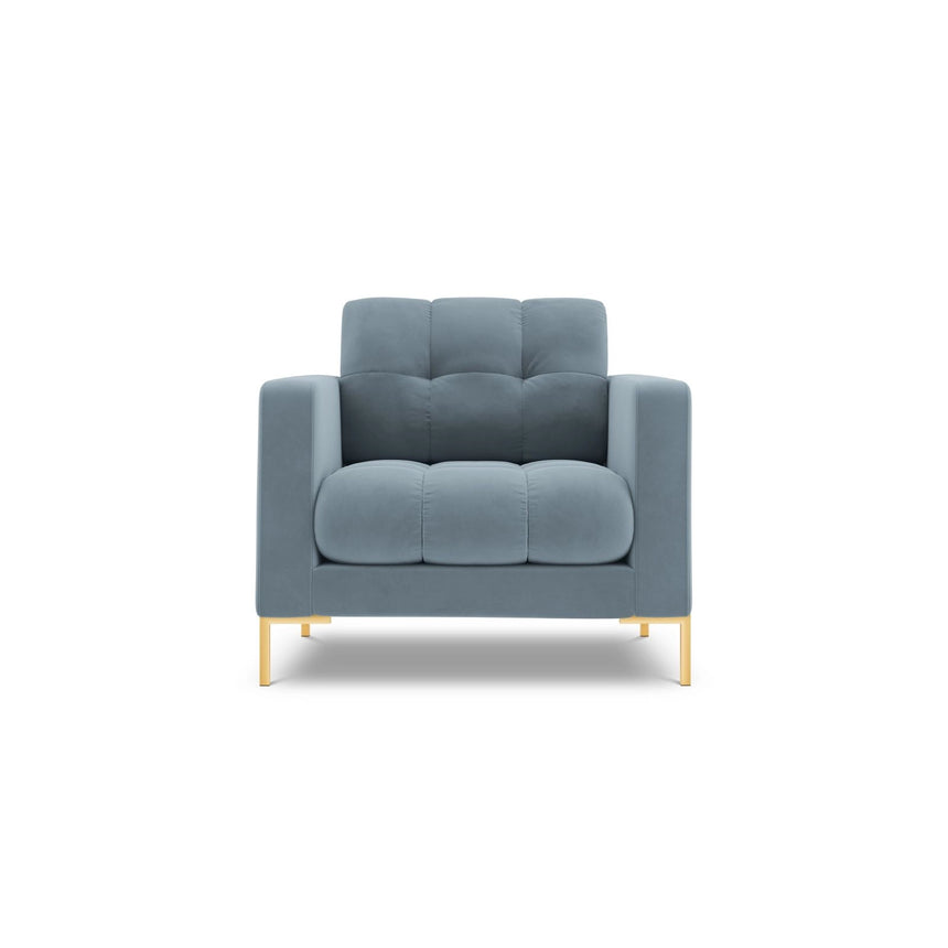 Bali Sessel aus Samt in Hellblau (Bluvel 06), 87x96x75 cm von Cosmopolitan Design – Bild 1