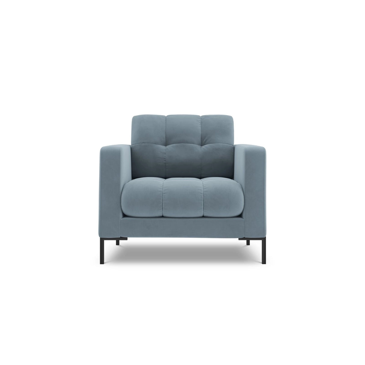 Bali Sessel aus Samt in Hellblau (Bluvel 06), 87x96x75 cm von Cosmopolitan Design – Bild 1