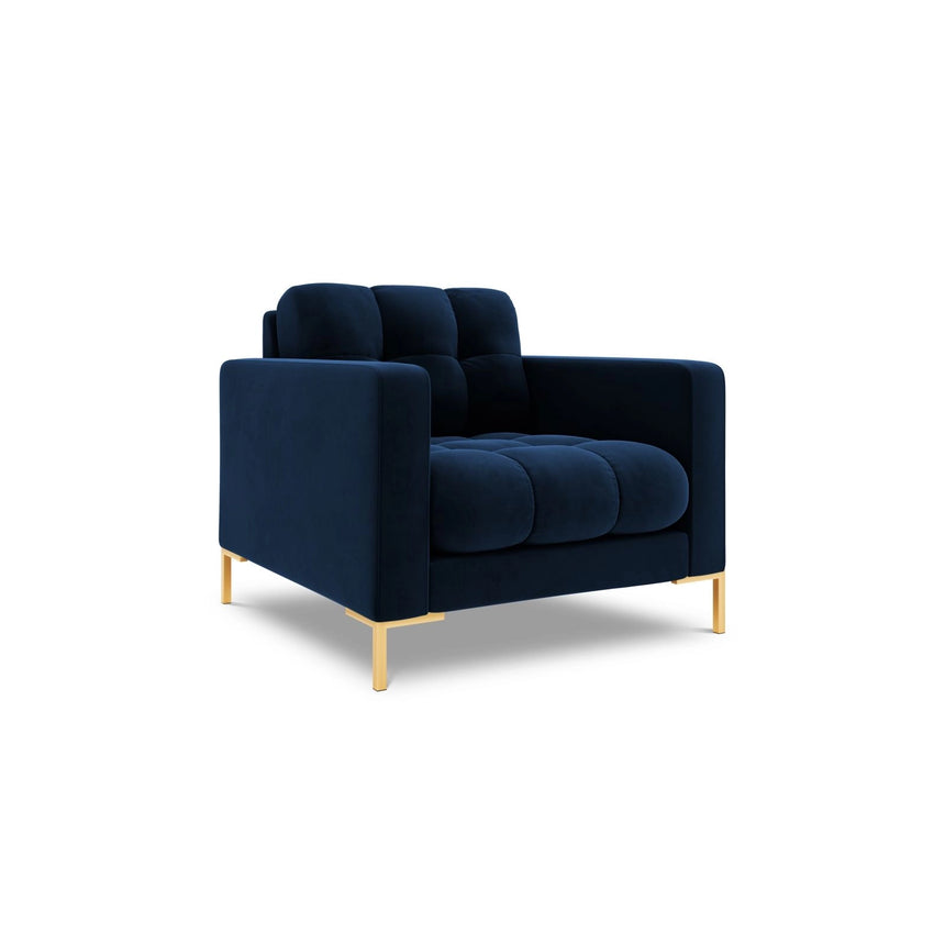 Bali Sessel aus Samt in Königsblau (Bluvel 86), 87x96x75 cm von Cosmopolitan Design – Bild 4