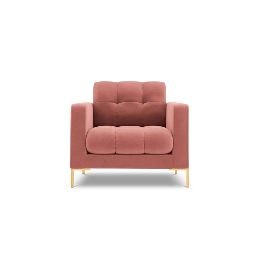 Bali Sessel aus Samt in Rosa (Bluvel 52), 87x96x75 cm von Cosmopolitan Design – Bild 1