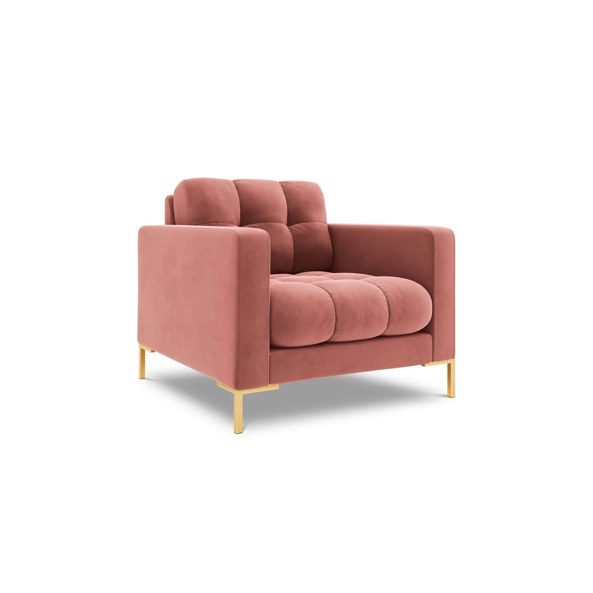 Bali Sessel aus Samt in Rosa (Bluvel 52), 87x96x75 cm von Cosmopolitan Design – Bild 4