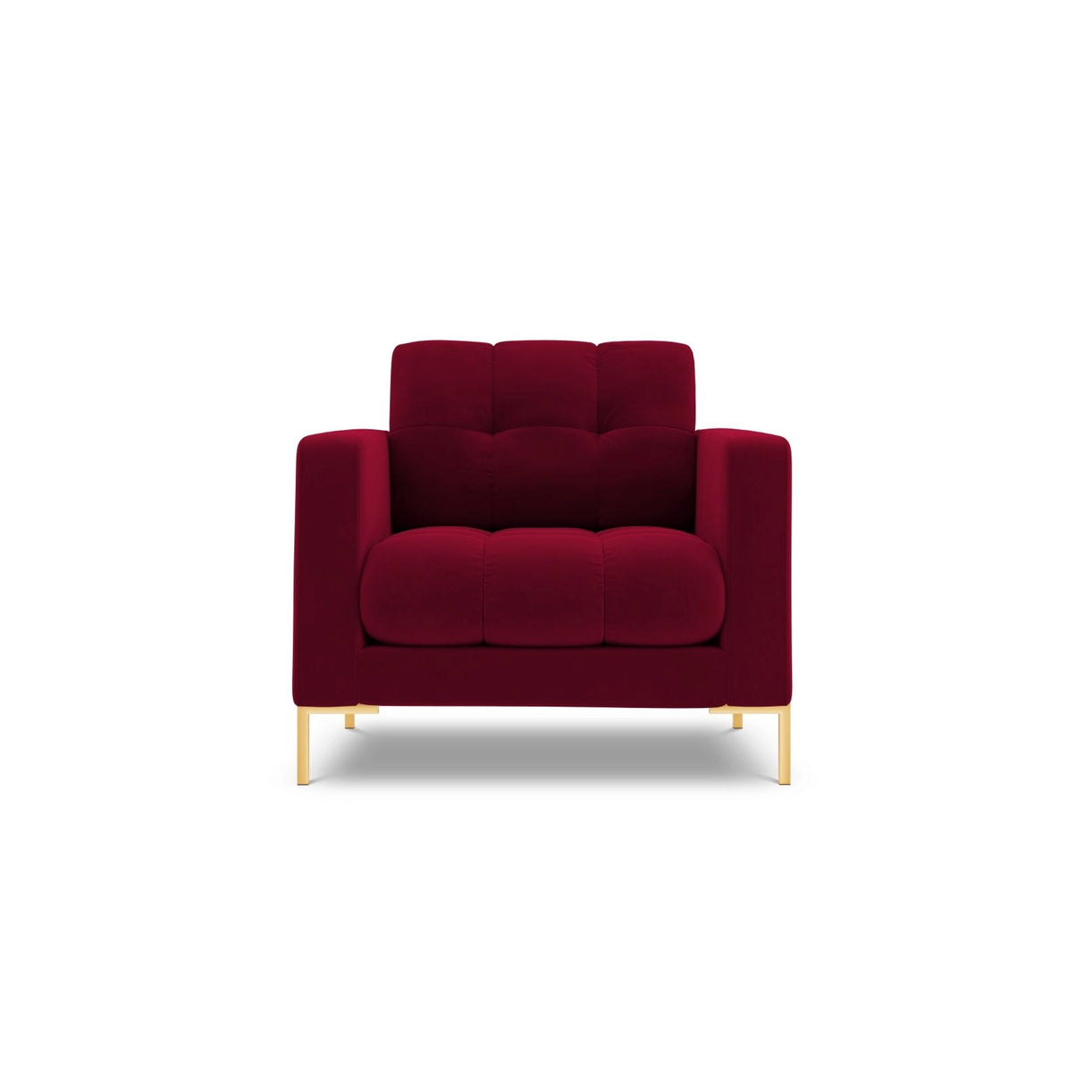 Bali Sessel aus Samt in Rot (Bluvel 59), 87x96x75 cm von Cosmopolitan Design – Bild 1