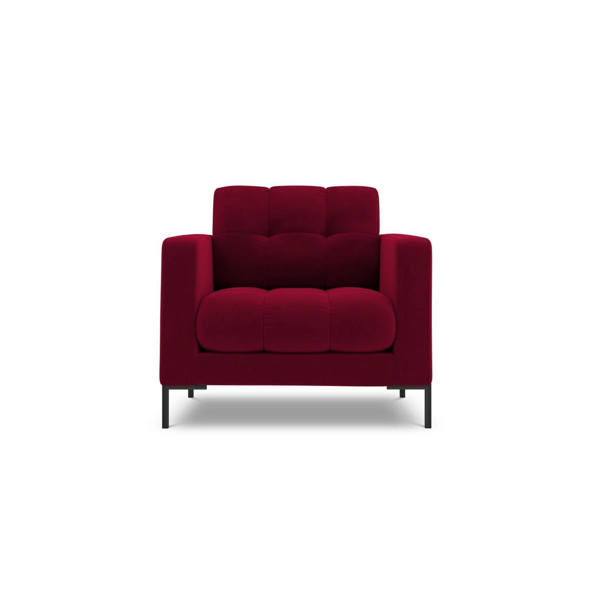 Bali Sessel aus Samt in Rot (Bluvel 59), 87x96x75 cm von Cosmopolitan Design – Bild 1