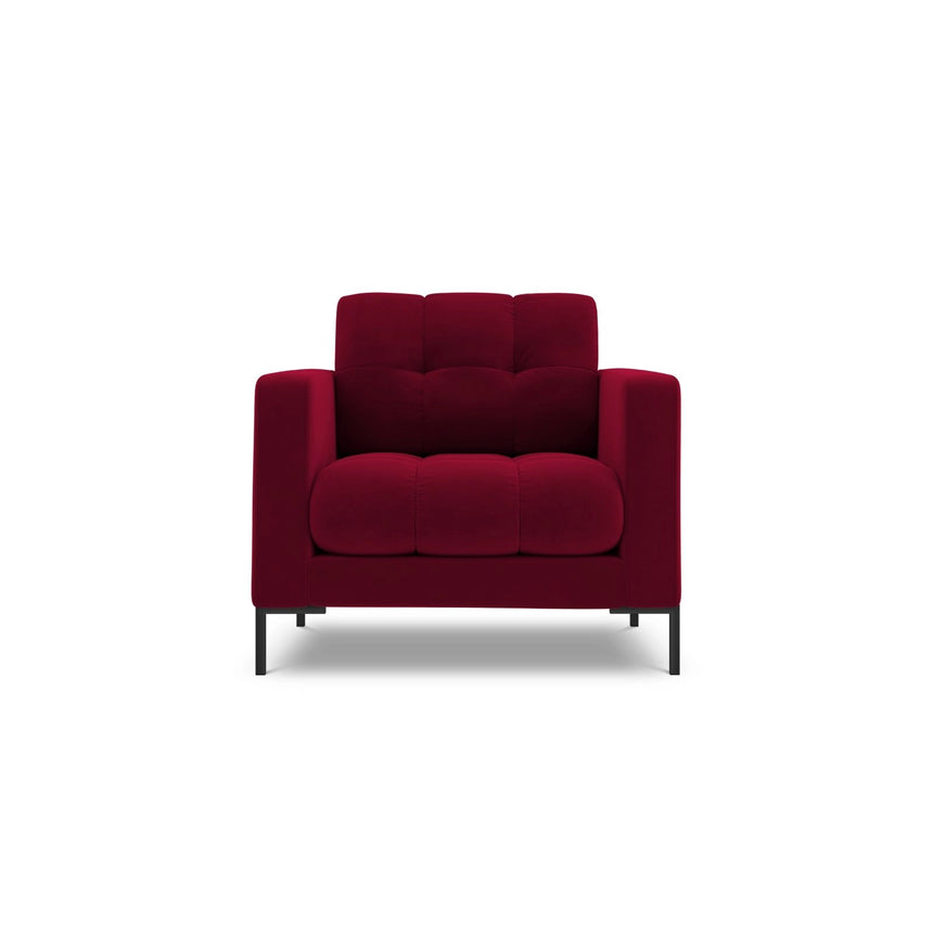 Bali Sessel aus Samt in Rot (Bluvel 59), 87x96x75 cm von Cosmopolitan Design – Bild 1