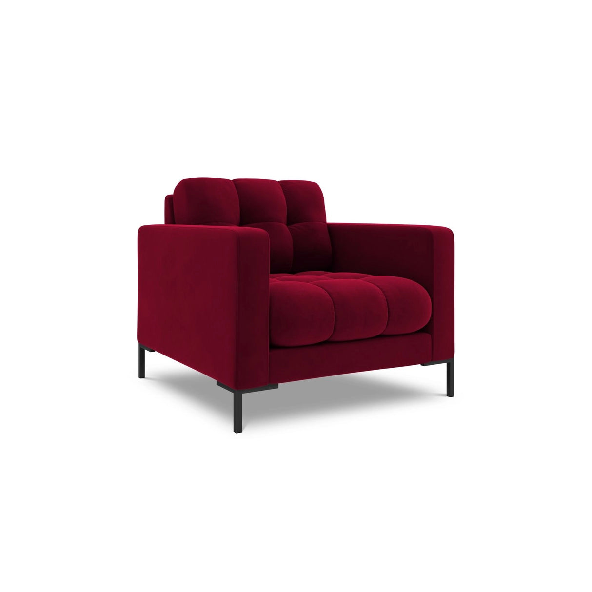 Bali Sessel aus Samt in Rot (Bluvel 59), 87x96x75 cm von Cosmopolitan Design – Bild 4