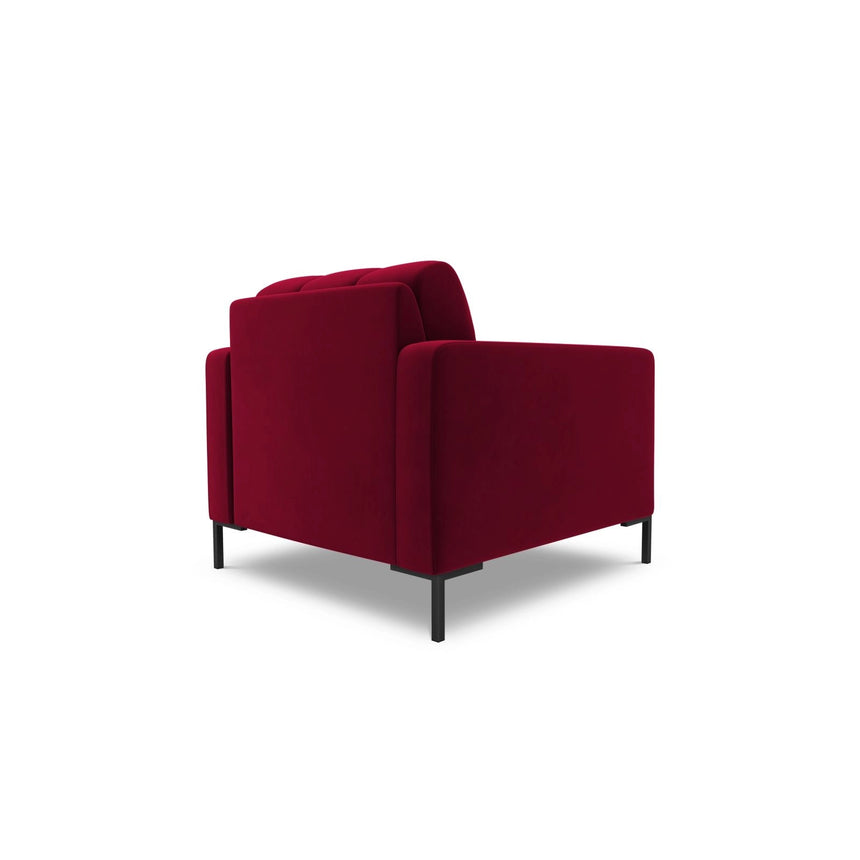 Bali Sessel aus Samt in Rot (Bluvel 59), 87x96x75 cm von Cosmopolitan Design – Bild 5