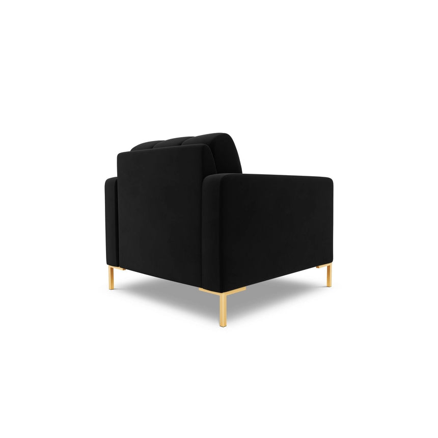 Bali Sessel aus Samt in Schwarz (Bluvel 19), 87x96x75 cm von Cosmopolitan Design – Bild 5