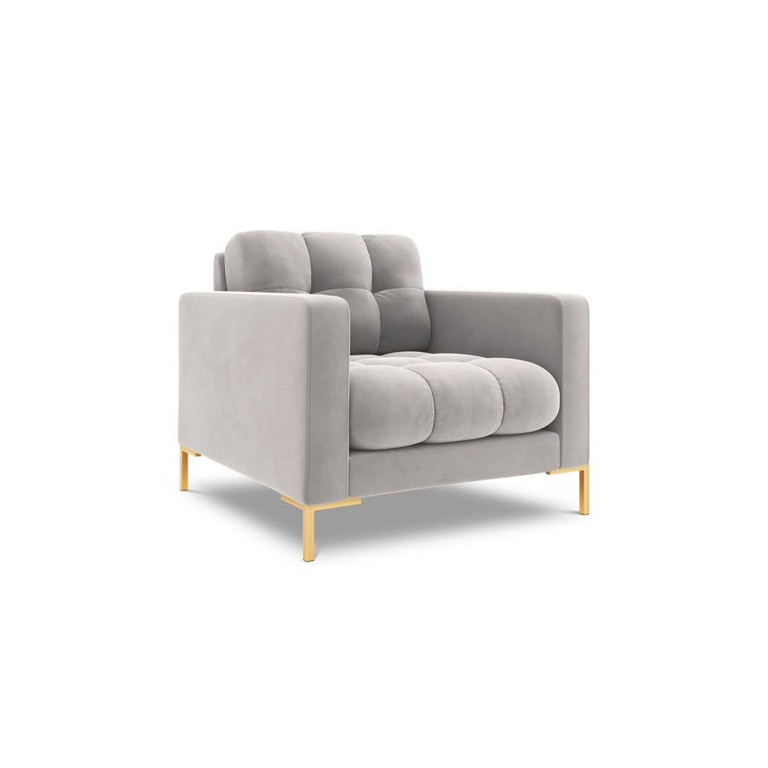 Bali Sessel aus Samt in Silber (Bluvel 03), 87x96x75 cm von Cosmopolitan Design – Bild 4