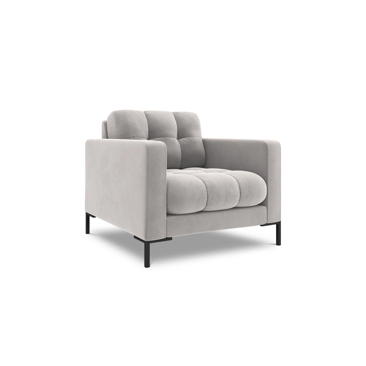 Bali Sessel aus Samt in Silber (Bluvel 03), 87x96x75 cm von Cosmopolitan Design – Bild 4