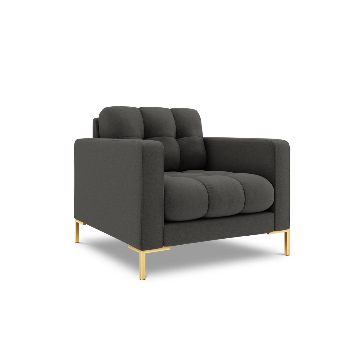 Bali Sessel aus Strukturierter Stoff in Dunkelgrau (Nea 16), 87x96x75 cm von Cosmopolitan Design – Bild 3