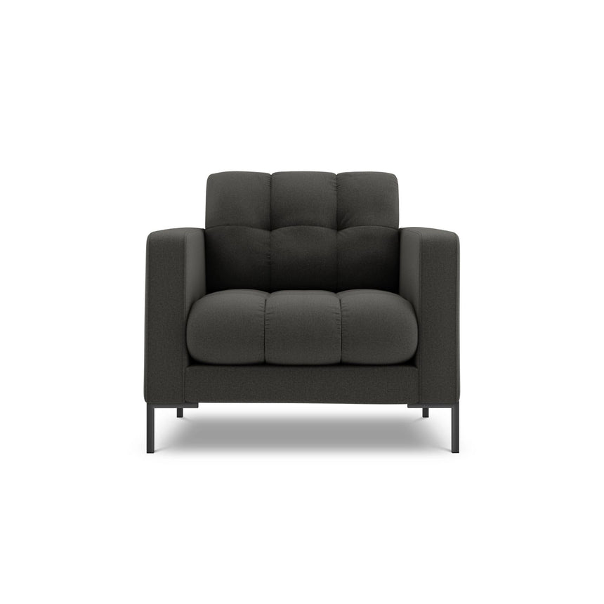 Bali Sessel aus Strukturierter Stoff in Dunkelgrau (Nea 16), 87x96x75 cm von Cosmopolitan Design – Bild 1