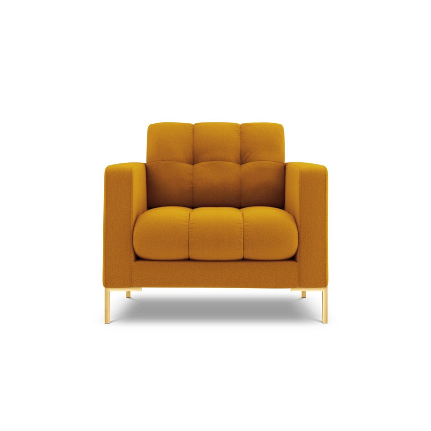 Bali Sessel aus Strukturierter Stoff in Gelb (Nea 66), 87x96x75 cm von Cosmopolitan Design – Bild 1
