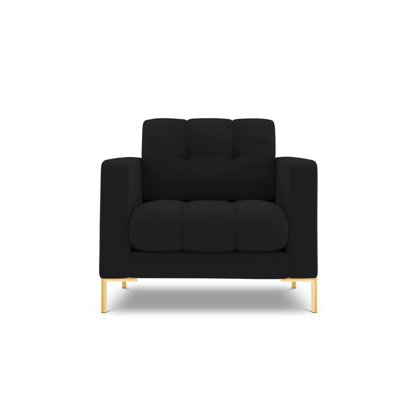 Bali Sessel aus Strukturierter Stoff in Schwarz (Nea 19), 87x96x75 cm von Cosmopolitan Design – Bild 1