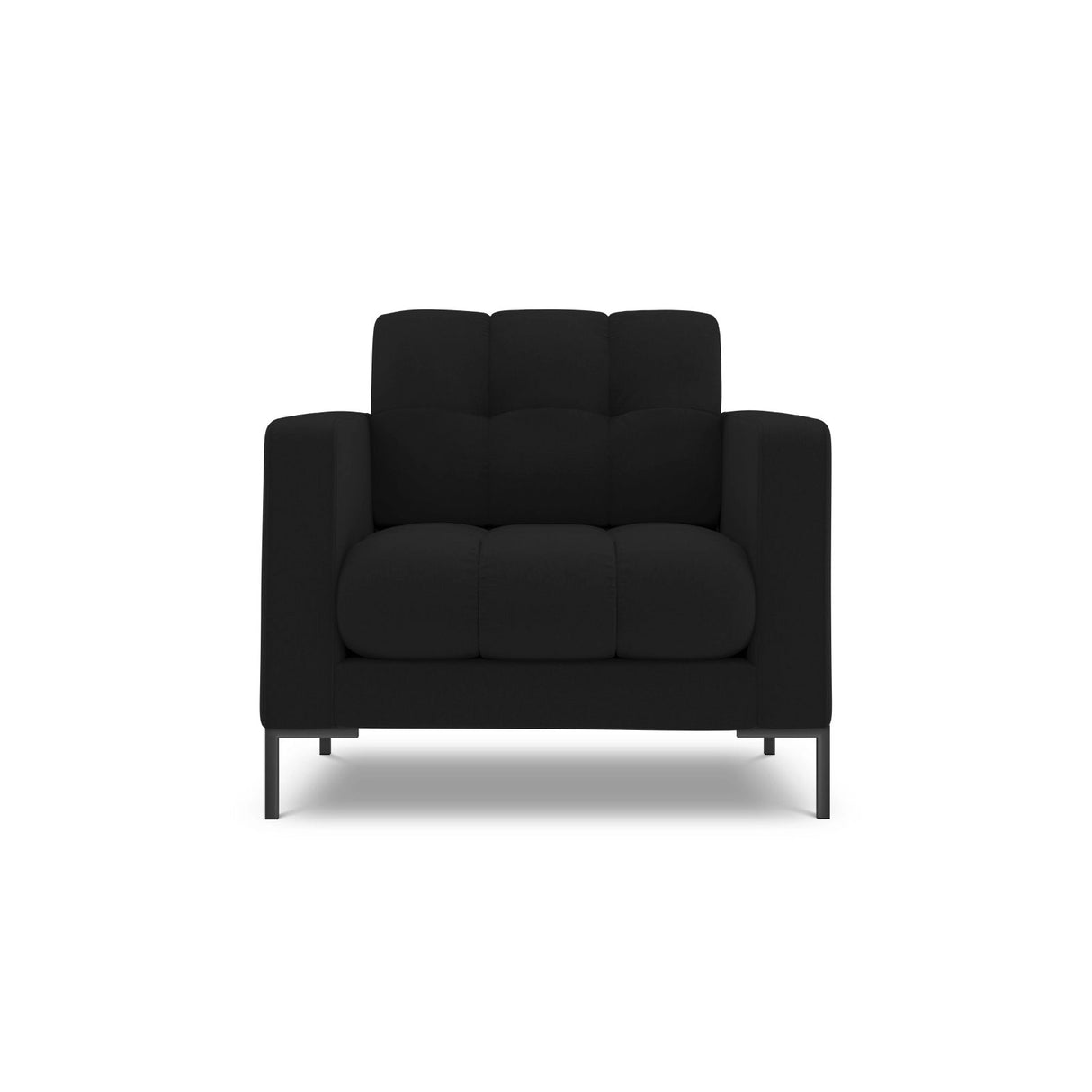 Bali Sessel aus Strukturierter Stoff in Schwarz (Nea 19), 87x96x75 cm von Cosmopolitan Design – Bild 1