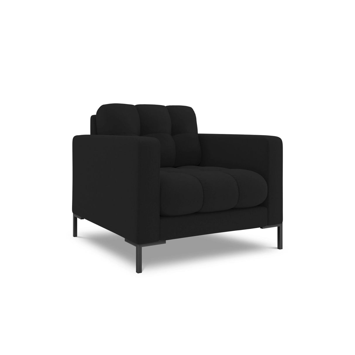 Bali Sessel aus Strukturierter Stoff in Schwarz (Nea 19), 87x96x75 cm von Cosmopolitan Design – Bild 3