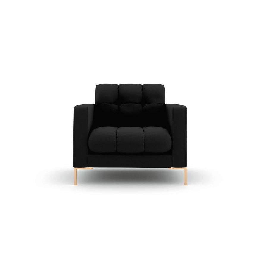 Bali Sessel aus Strukturierter Stoff in Schwarz (Neve 100), 87x96x75 cm von Cosmopolitan Design – Bild 1