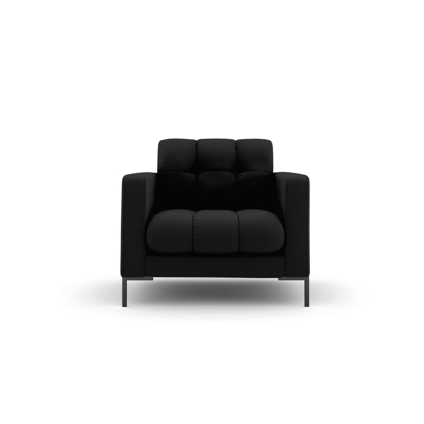 Bali Sessel aus Strukturierter Stoff in Schwarz (Neve 100), 87x96x75 cm von Cosmopolitan Design – Bild 1