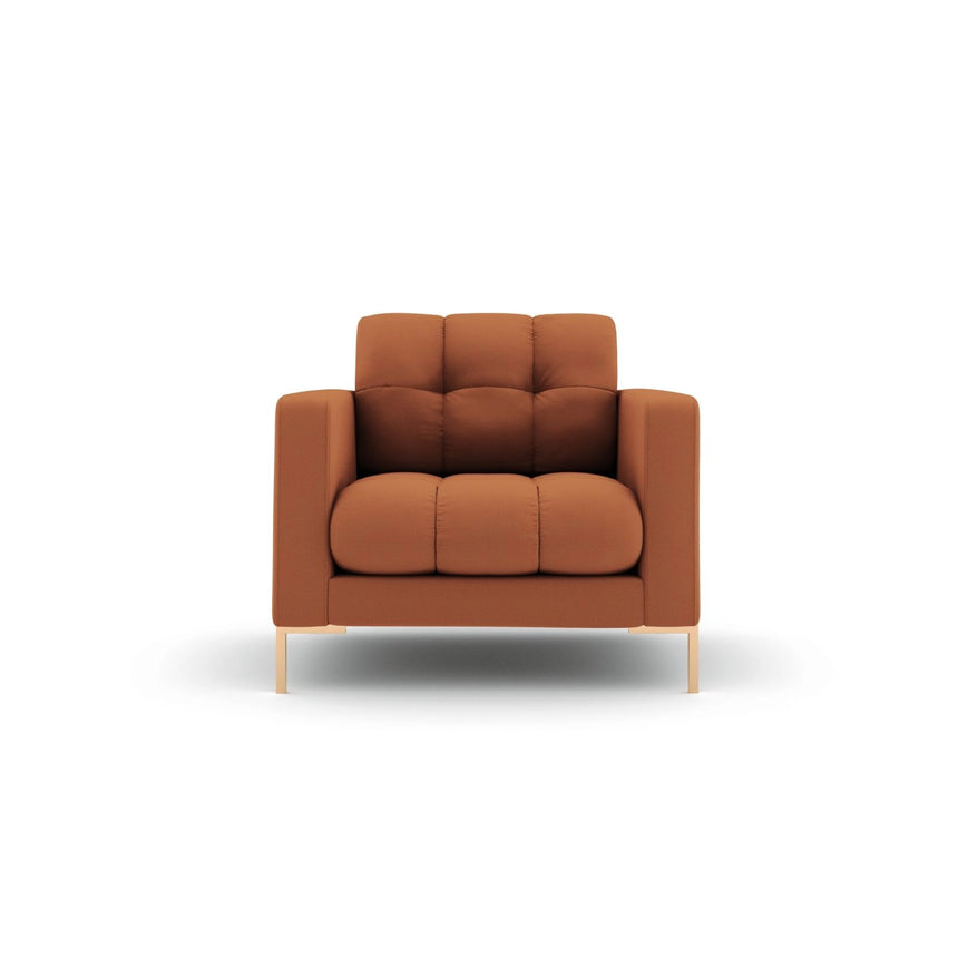 Bali Sessel aus Strukturierter Stoff in Ziegelstein (Neve 52), 87x96x75 cm von Cosmopolitan Design – Bild 1