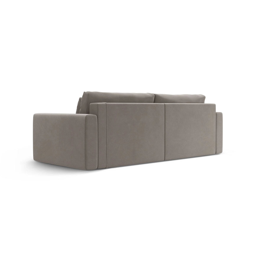 Belfast 3-Sitzer Ecksofa mit Schlaffunktion, ausklappbar, aus Samt in Warmes Grau (Magic Velvet 2270), 240x149 cm von Cosmopolitan Design – Bild 9