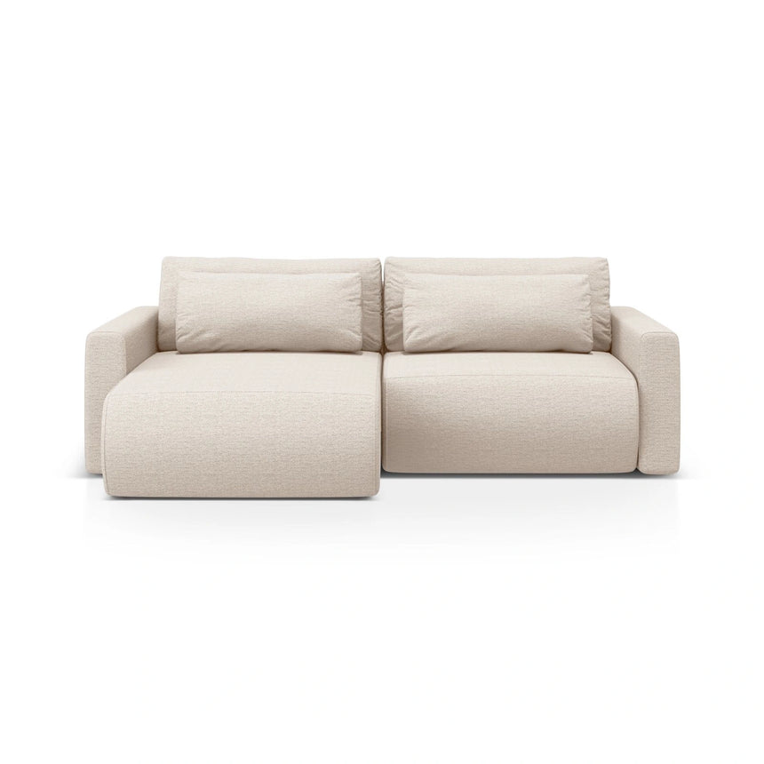 Belfast 3-Sitzer Ecksofa mit Schlaffunktion, ausklappbar, aus Samt oder Strukturstoff, 240x149 cm von Cosmopolitan Design – Bild 1