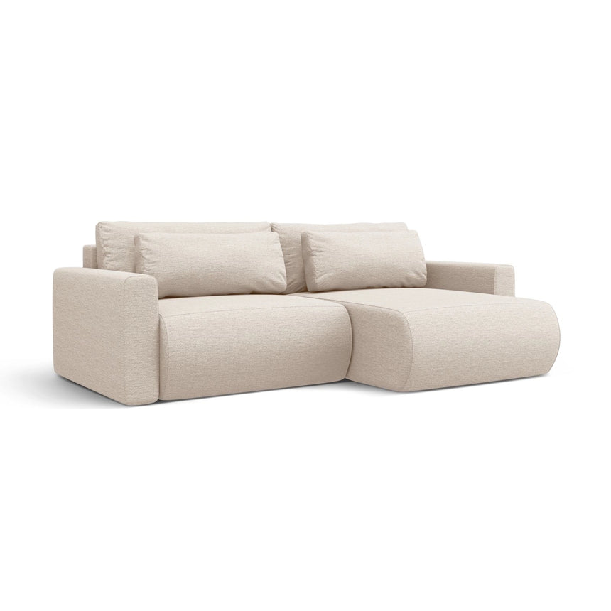 Belfast 3-Sitzer Ecksofa mit Schlaffunktion, ausklappbar, aus Samt oder Strukturstoff, 240x149 cm von Cosmopolitan Design – Bild 3