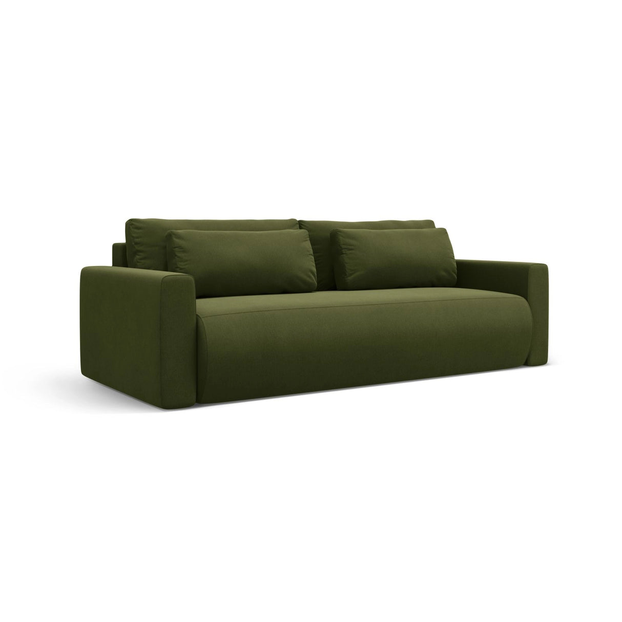 Belfast 3-Sitzer Sofa mit Schlaffunktion und Stauraum, aus Samt in Armeegrün (Magic Velvet 2295), 238x105x84 cm von Cosmopolitan Design – Bild 4