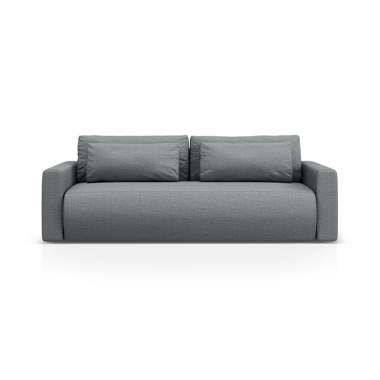 Belfast 3-Sitzer Sofa mit Schlaffunktion und Stauraum, aus Strukturierter Stoff in Grau (Heritage Ash), 238x105x84 cm von Cosmopolitan Design – Bild 1