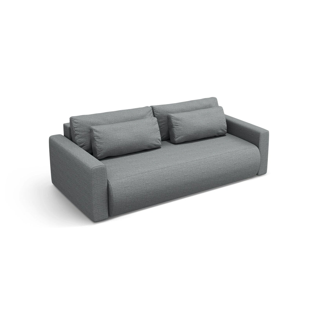 Belfast 3-Sitzer Sofa mit Schlaffunktion und Stauraum, aus Strukturierter Stoff in Grau (Heritage Ash), 238x105x84 cm von Cosmopolitan Design – Bild 4