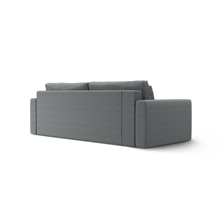 Belfast 3-Sitzer Sofa mit Schlaffunktion und Stauraum, aus Strukturierter Stoff in Grau (Heritage Ash), 238x105x84 cm von Cosmopolitan Design – Bild 7