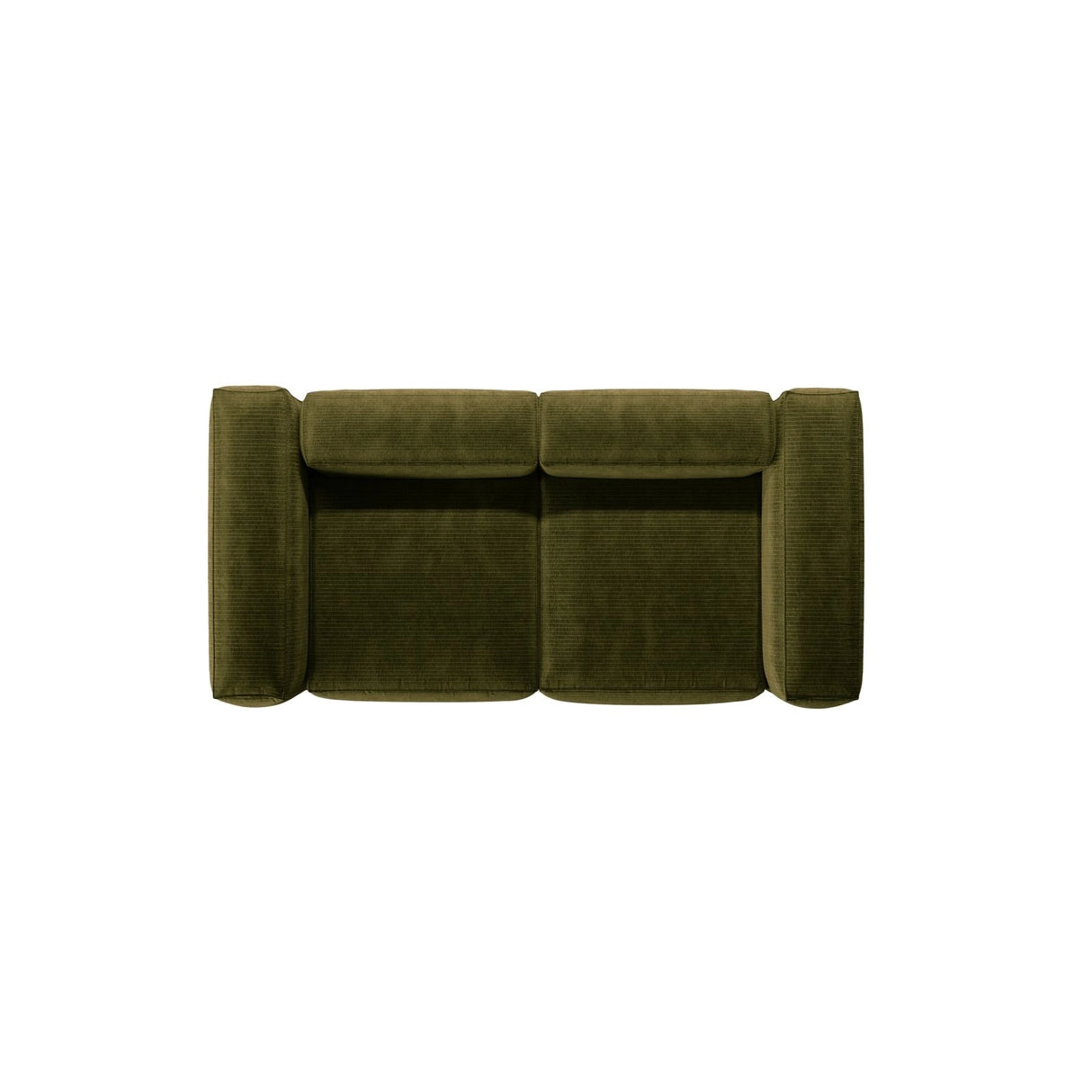 Bergamo 2-Sitzer Sofa aus Cord in Grün (Perla 60), 224x108x70 cm von Cosmopolitan Design – Bild 6