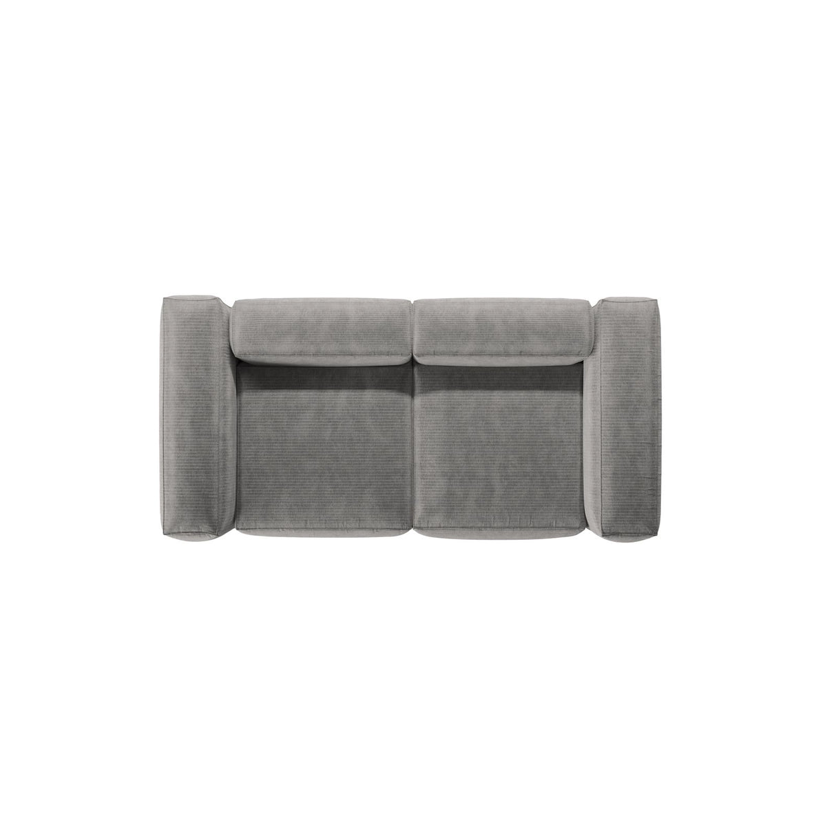 Bergamo 2-Sitzer Sofa aus Cord in Hellgrau (Perla 30), 224x108x70 cm von Cosmopolitan Design – Bild 6