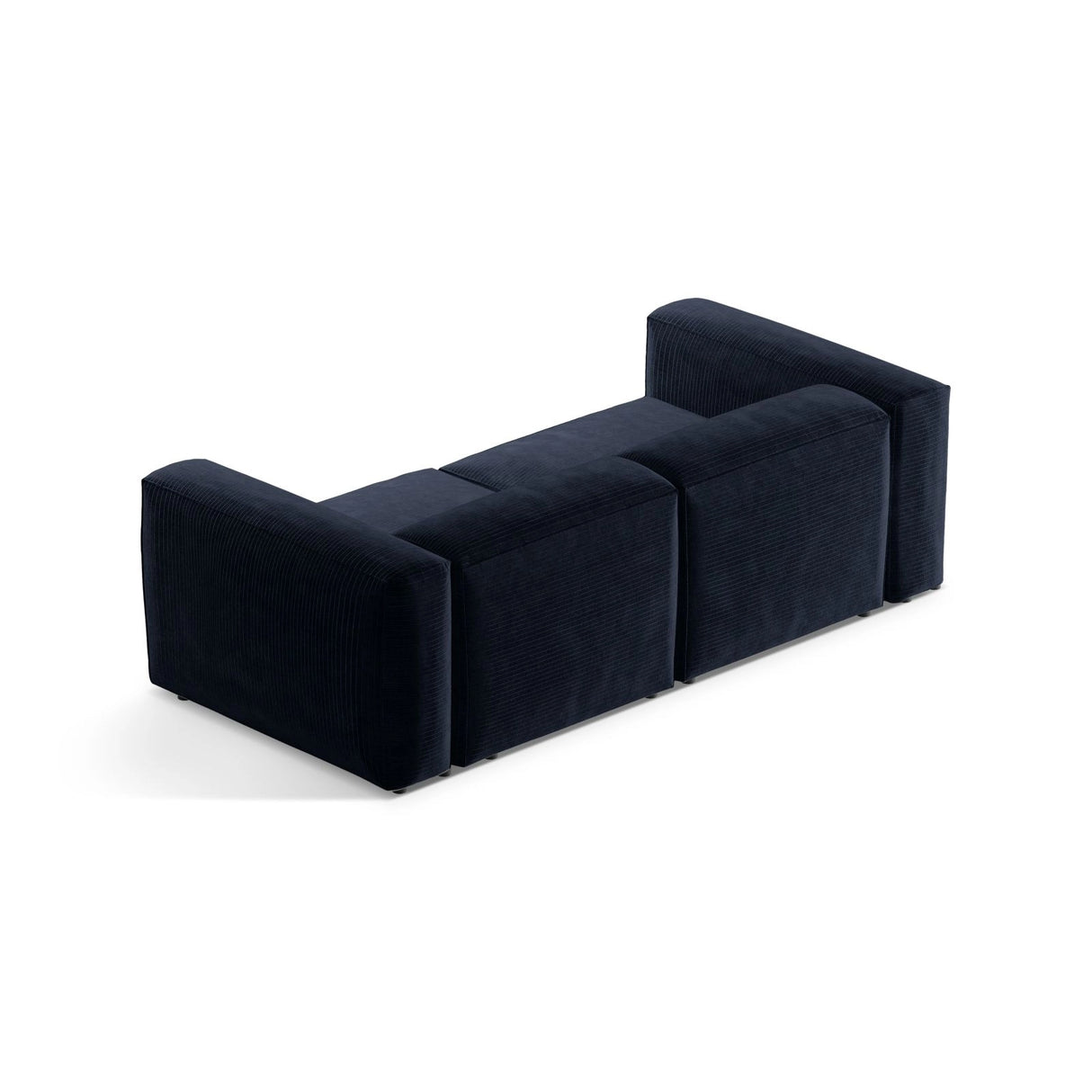 Bergamo 2-Sitzer Sofa aus Cord in Marineblau (Perla 40), 224x108x70 cm von Cosmopolitan Design – Bild 5