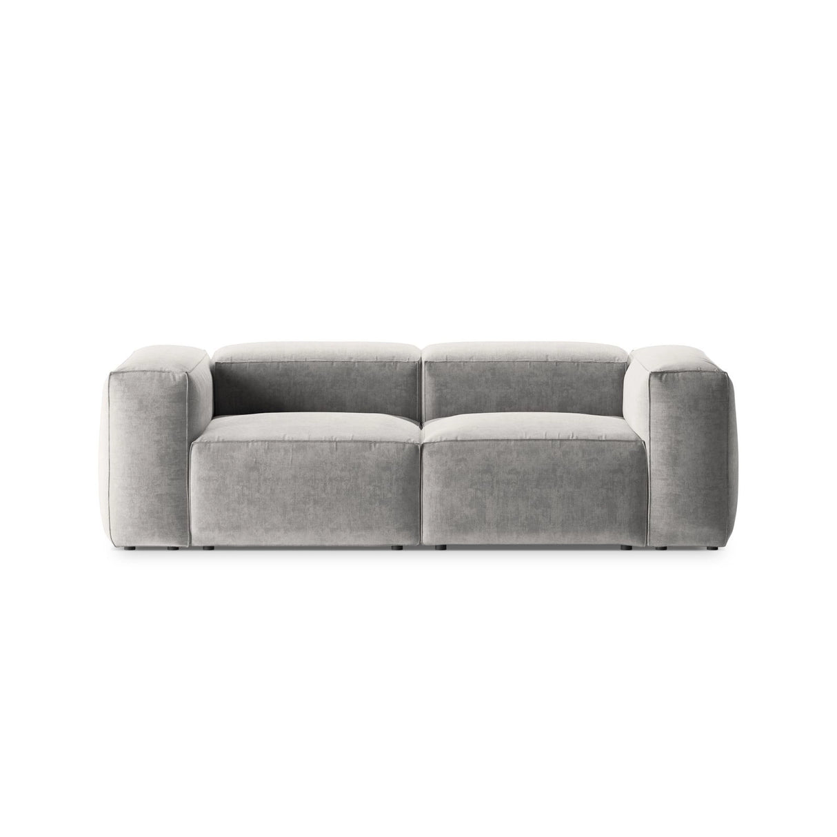 Bergamo 2-Sitzer Sofa aus Strukturierter Stoff in Hellgrau (Liberty 18), 224x108x70 cm von Cosmopolitan Design – Bild 1