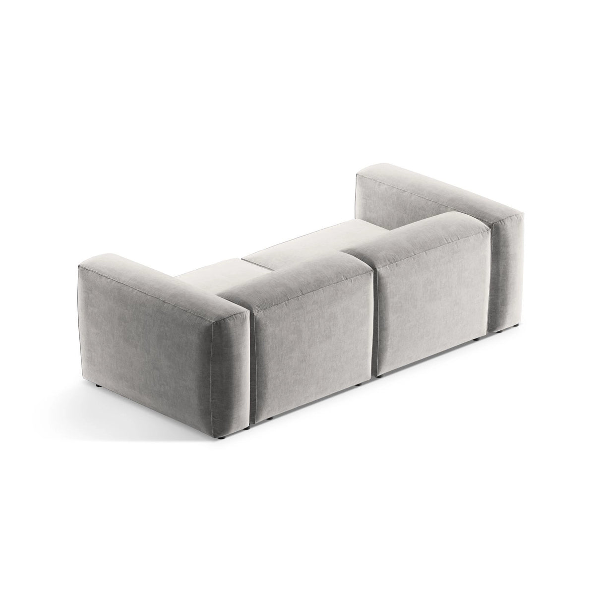 Bergamo 2-Sitzer Sofa aus Strukturierter Stoff in Hellgrau (Liberty 18), 224x108x70 cm von Cosmopolitan Design – Bild 5