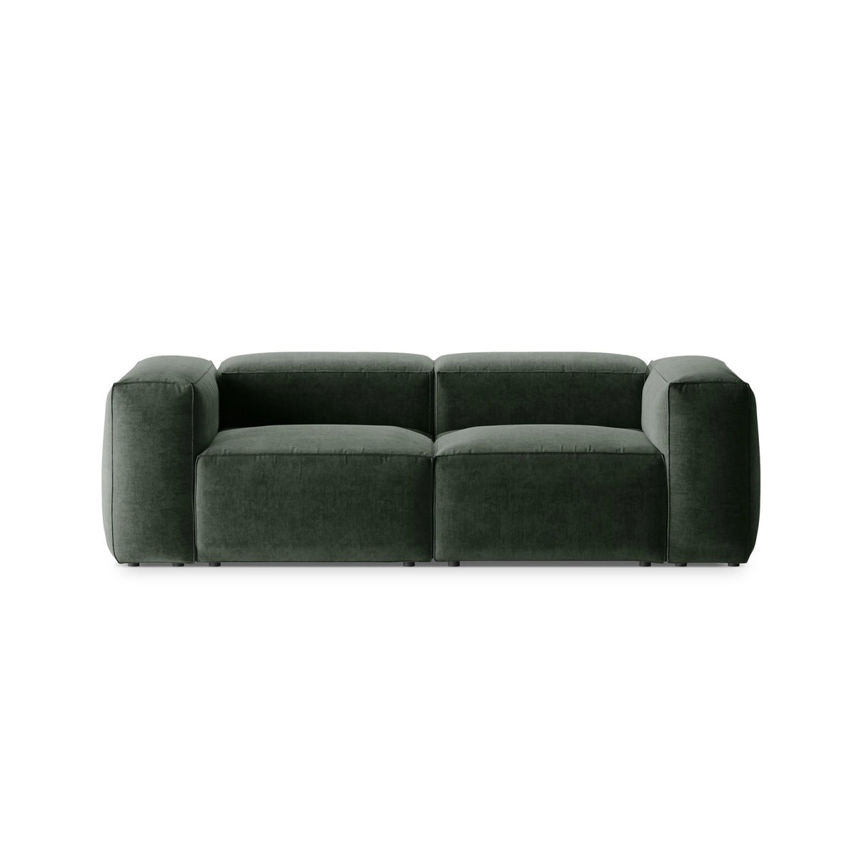 Bergamo 2-Sitzer Sofa aus Strukturierter Stoff in Moosgrün (Liberty 12), 224x108x70 cm von Cosmopolitan Design – Bild 1