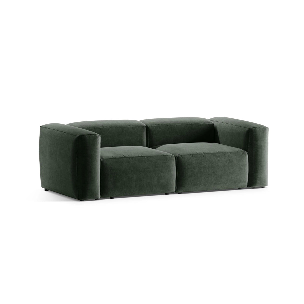 Bergamo 2-Sitzer Sofa aus Strukturierter Stoff in Moosgrün (Liberty 12), 224x108x70 cm von Cosmopolitan Design – Bild 4