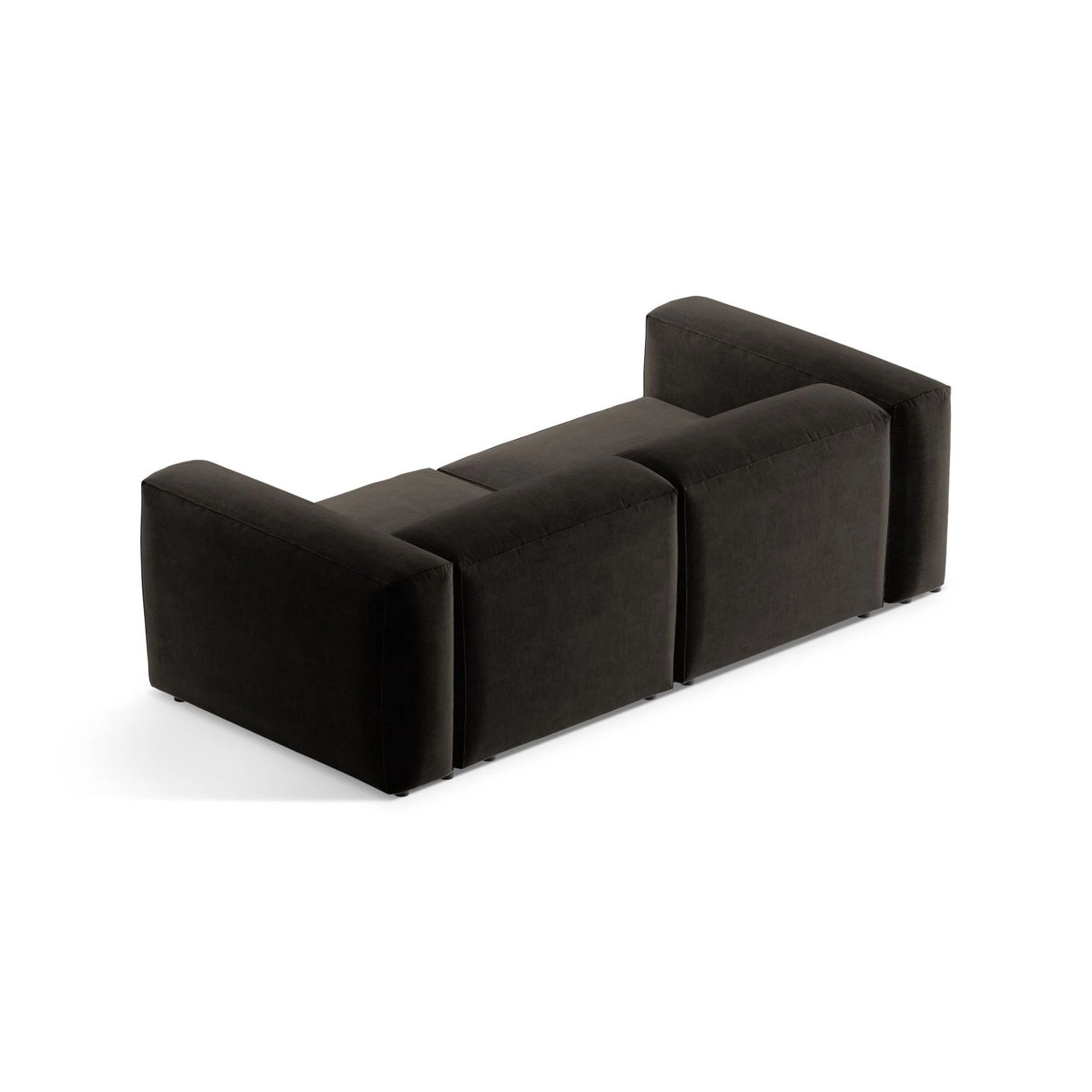 Bergamo 2-Sitzer Sofa aus Strukturierter Stoff in Schwarz (Liberty 22), 224x108x70 cm von Cosmopolitan Design – Bild 5