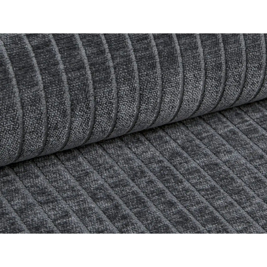 Bergamo 3-Sitzer Ecksofa, Rechte Seite, aus Cord in Grau (Perla 35), 304x152x70 cm von Cosmopolitan Design – Bild 7
