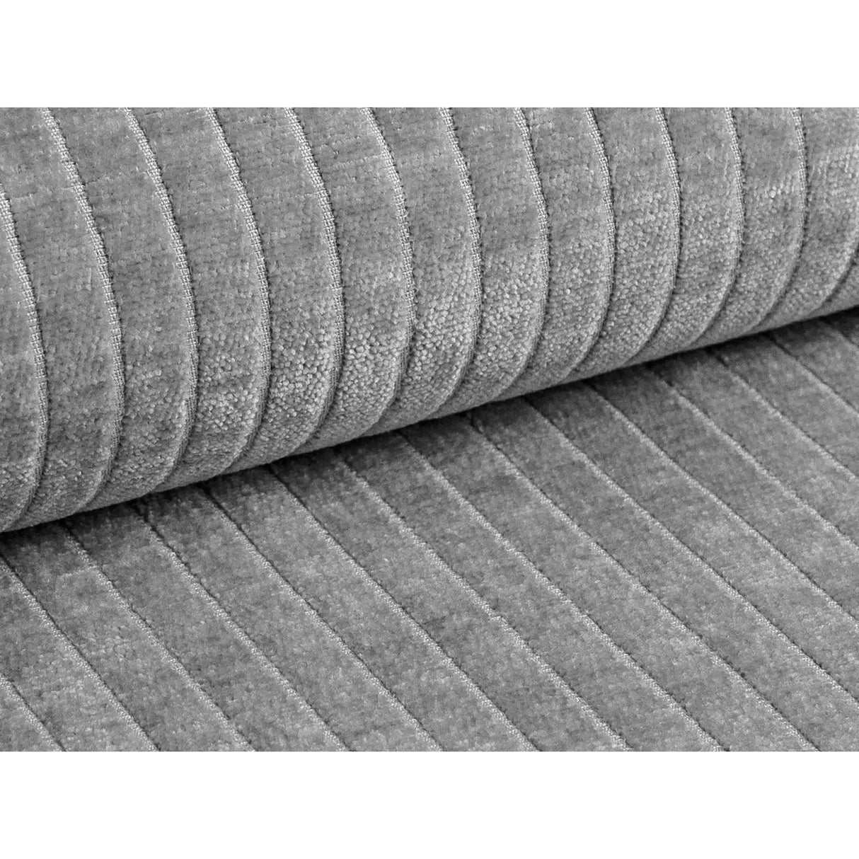 Bergamo 3-Sitzer Sofa aus Cord in Hellgrau (Perla 30), 264x108x70 cm von Cosmopolitan Design – Bild 7